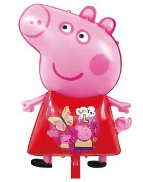 Peppa Pig foil ball (49*82) (China), 1 шт., Helium or air, Peppa Pig