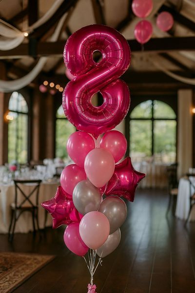 6852 Foil number - 8 (pink) (100 cm), Helium or air