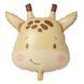 Giraffe head foil ball 55*63 cm (China), 1 шт., Helium or air, Дикі тварини