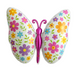 Foil ball Butterfly flowers (91*70) (China), 1 шт., Helium or air, Метелик