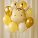 Giraffe head foil ball 55*63 cm (China), 1 шт., Helium or air, Дикі тварини