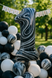 Foil balloon number "1" marble (100 cm), 1 pc., Helium or air