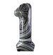 Foil balloon number "1" marble (100 cm), 1 pc., Helium or air