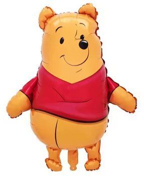 Foil ball 5674 Winnie the Pooh (61*61), 1 шт., Helium or air, Winnie the Pooh