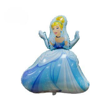 Princess foil ball (67*92) (China), 1 шт., Helium or air, Принцеси