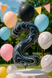 Foil balloon number "2" marble (100 cm), 1 pc., Helium or air