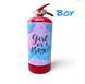 Fire extinguisher for a gender party, Boy blue, 3000 gr