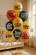 Balloon SDR-43 12" Offensive balloons "With Denrik" (1 tbsp.) 50 pcs., 100 шт., 12"/30см., Mix (3 colors), Для девочек
