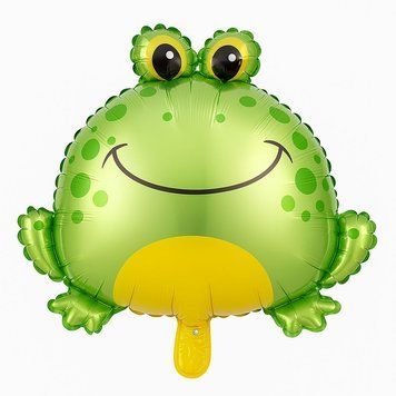 Frog foil ball (55*60) (China), 1 шт., Helium or air, Дикі тварини