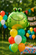 Frog foil ball (55*60) (China), 1 шт., Helium or air, Дикі тварини