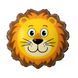 Foil ball Lion head (51*55) PC (China), 1 шт., Helium or air, Дикі тварини