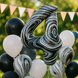 Foil balloon number "4" marble (100 cm), 1 pc., Helium or air