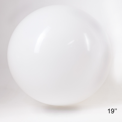 Шар гигант Белый 19" (47,5 см) GB19001 фото