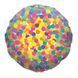 Foil ball AS-186 Circle 18 "Colored confetti" (on transparent) (Art Show), 1 шт., 18"/45см., Circle, На любое событие