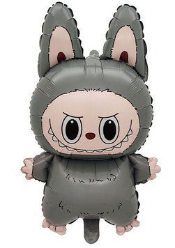 Labubu foil ball gray 68"38 cm, 1 шт., Аir, Лабубу