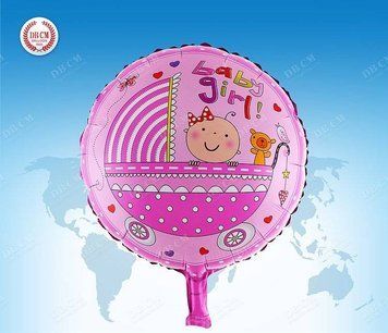 Фольгированный шарик Круг 18" Baby Girl (Китай) FB1256 фото