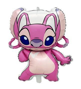 Foil ball 6542 Stitch pink (China), 1 шт., Аir, Stitch