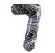 Foil balloon number "7" marble (100 cm), 1 pc., Helium or air