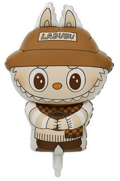 Labubu foil ball in a brown hat 45 x 76 cm, 1 шт., Аir, Лабубу