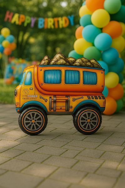 Фольгована кулька 2507 Вантажівка 3D (60 см) 2507 фото