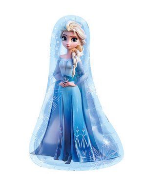 Foil ball Elsa's ice heart" 43*67) PC (China), 1 шт., Helium or air, Frozen