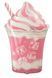 Foil ball Dessert pink drink with whipped cream 51 x 81 cm (China), 1 шт., Helium or air, Food