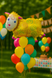Gold Sheep foil ball (54*74) (China), 1 шт., Helium or air, Свійські тварини