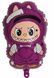 Labubu foil ball purple 70"44 cm, 1 шт., Helium or air, Лабубу
