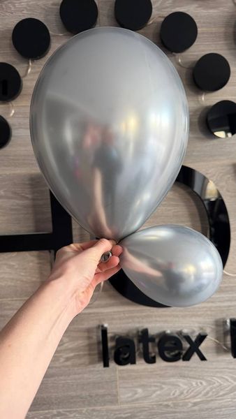 Повітряна кулька 12" Silver Brilliance 200 (30 см) 50 шт. УЦІНКА S RB12200S фото