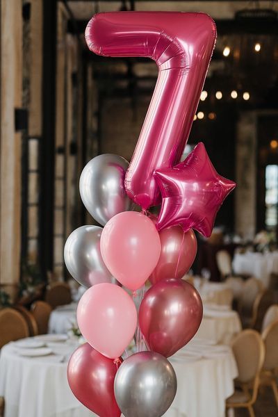 6861 Foil number - 7 (pink) (100 cm), Helium or air