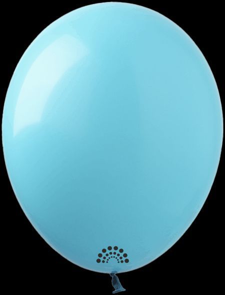 Balloon 12" Heavenly 052 (30 cm) 50 pcs, 100 шт., 12"/30см., Голубой, Круглий, Helium or air
