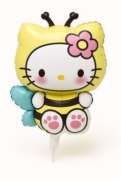 Foil ball Hello Kitty bee (48*69) (China), 1 шт., Helium or air, Kuromi