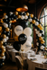 Balloon SDR-113B 12" "Happy Birthday" 50 pcs, 100 шт., 12"/30см., Black, White, Круглий, Font