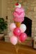Foil ball Ice cream Pink ice cream cone with sprinkles 49 x 84 cm (China), 1 шт., Helium or air, Food