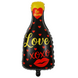 Foil ball Champagne LOVE (38*81) (China), 1 шт., Helium or air, Напої