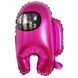 Foil ball Among Us "Among Us" pink 55 cm., 1 шт., Helium or air, Games
