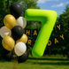 Balloon SDR-113B 12" "Happy Birthday" 50 pcs, 100 шт., 12"/30см., Black, White, Круглий, Font