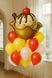 Foil ball Ice cream in a waffle bowl with chocolate and cherry 56 x 63 cm (China), 1 шт., Helium or air, Food