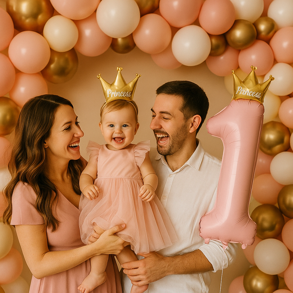 Foil number 1 Princess 120x50 cm in a package, Helium or air