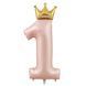 Foil number 1 Princess 120x50 cm in a package, Helium or air