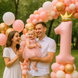 Foil number 1 Princess 120x50 cm in a package, Helium or air