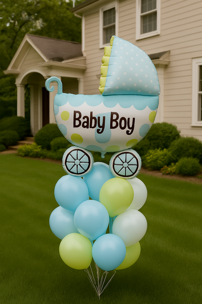 Фольгована кулька Дитячий візочок Baby Boy (92*94) (Китай) 005162 фото