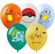 Balloon PK-1B 12" Pokemon 50 pcs., 100 шт., 12"/30см., Асорті пастель, Pokemon