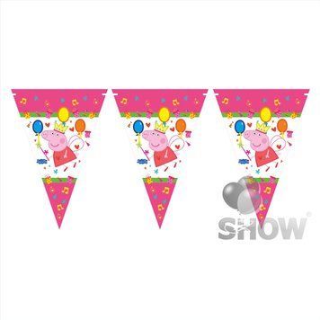 Pennant "Peppa Pig", 9 pcs, 180 cm.
