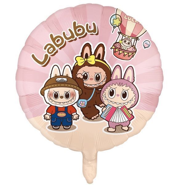 Фольгована кулька Круг 18" Лабубу рожевий (Китай) 5902806503806 фото Фольгована кулька Круг 18" Лабубу рожевий (Китай) 5902806503806 фото