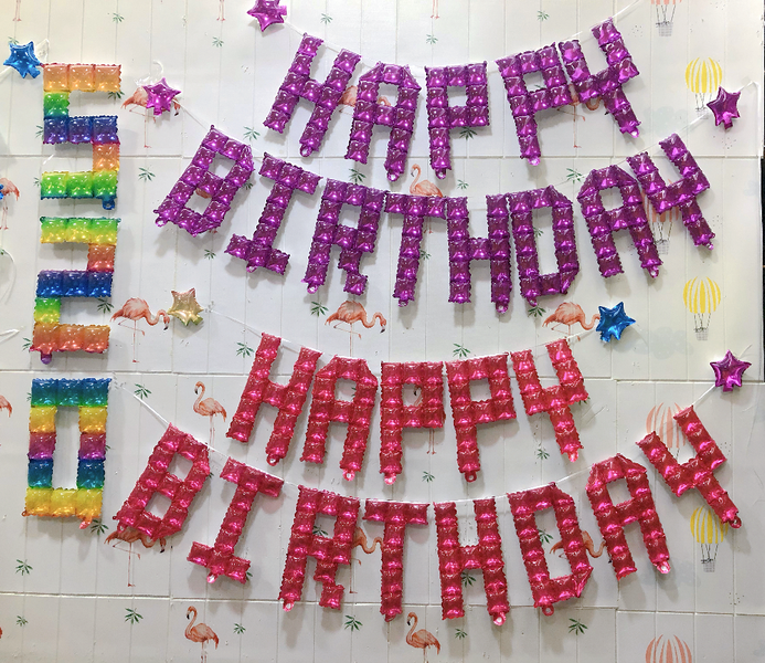 Foil ball Happy Birthday Set Pixel Gold (40 cm), 1 шт., 16"/40см, Золото, Аir, Minecraft