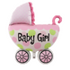 Фольгована кулька Дитячий візочок Baby Girl (92*94) (Китай) 005179 фото 1