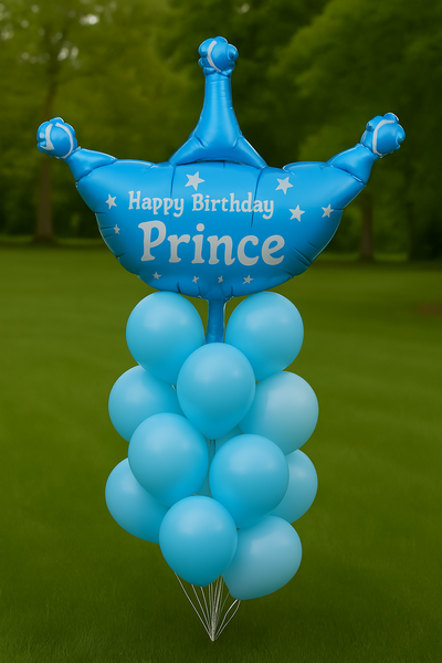 Фольгована кулька Корона Happy Birthday Princess (85*94) (Китай) 1201 фото