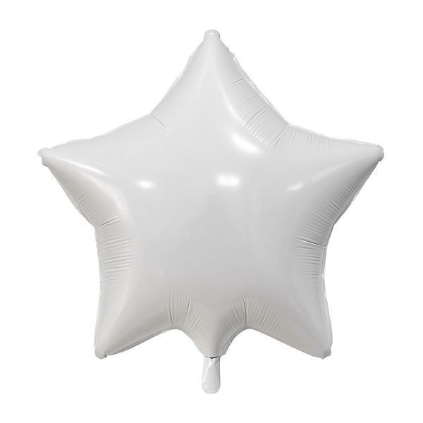Фольгированный шарик Звезда 19" Белая (Арт-Шоу) AS-101w фото