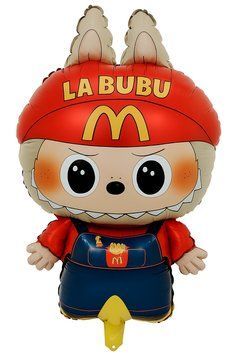 Labubu McDonald's foil ball 42 cm x 79 cm, 1 шт., Аir, Лабубу